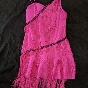 Pink flapper dress (dance, figure skating, costume)